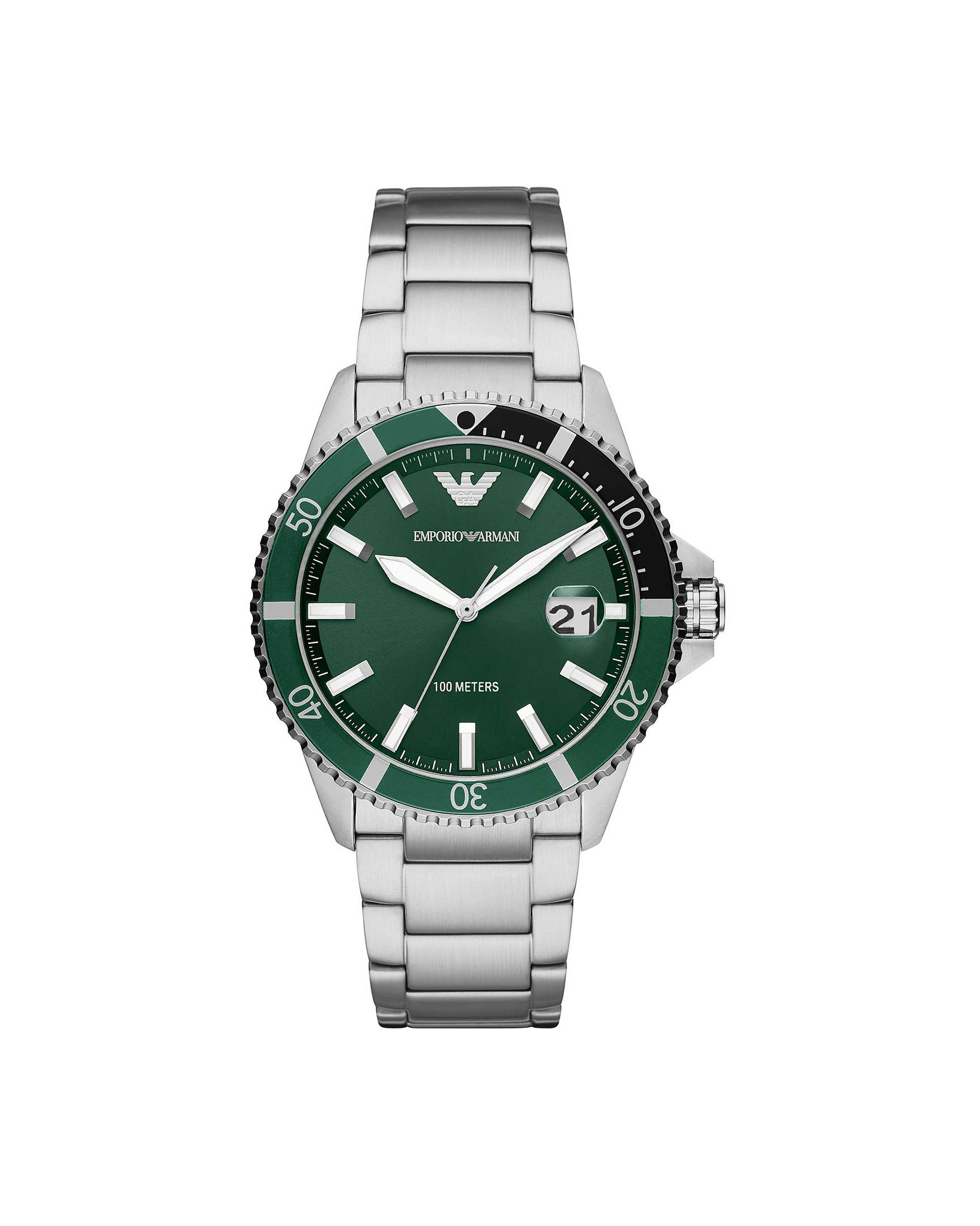 Emporio Armani Green Dial Men's Watch - AR11338